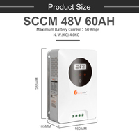 Puissance 24V 120 Ampères MPPT Hybride Hors Réseau Onduleur Solaire Construit Contrôleur de Charge MPPT Avec WiFi