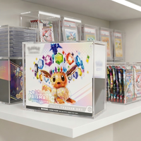 Boîte de présentation en acrylique avec protection UV à 99 % pour TCG ETB Booster Bundle, fermeture magnétique, boîte de rangement pour collection
