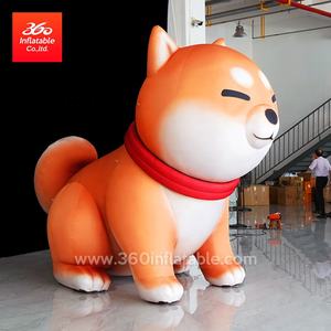 Mascotte de bande dessinée conçue sur mesure annonçant des objets gonflables personnalisés grand chien <span class=keywords><strong>gonflable</strong></span> de publicité - Product Image 2