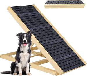 Houten Pet Ramp Indoor Milieuvriendelijk Verstelbare Hoogte Hond Opritten Opvouwbare Stevige Houten Pet Ramp Trappen - Product Image 1