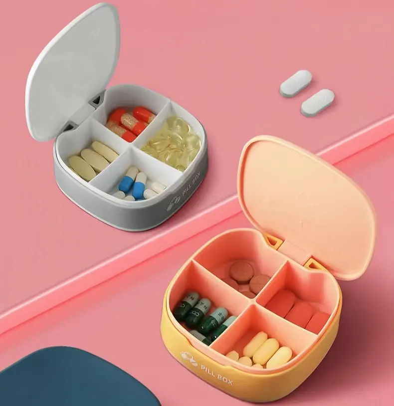 Портативный небольшой медицинский ящик для домашнего обихода силиконовый мини-герметичный медицинский ящик для путешествий