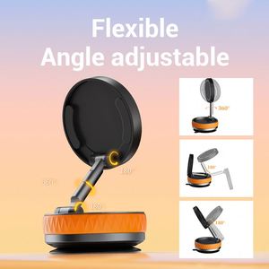 Support de téléphone magnétique pour voiture, pliable, rétractable, double face, à ventouse magnétique - Product Image 4