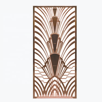 Séparateur de panneau métallique vertical, séparation pour écran restaurant, design d'intérieur, en acier inoxydable