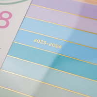Planificateur personnalisé coeur vinyle holographique laminé tableau de bord insérer classeur A5 A6 A7 planificateur