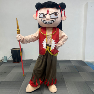 Rainbow no odor cartoon Nezha doll costume Ao Bing doll costume walking stage performance costume mascot Cos - Product Image 4