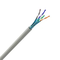 Cable de Red CAT6A UTP, Par Trenzado Sin Blindaje, 10Gbps 500MHz, Cable Ethernet de Cobre Sólido, CAT6A UTP LSZH 4 Pares