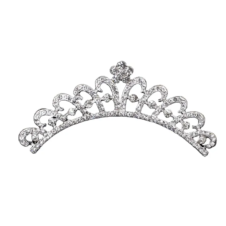 Customized Luxury Rhinestone Bridal Tiara Crystal Crown Princess Pageant Prom Tiara Crown Hair Jewelry Fashionable Handmade 1psc
