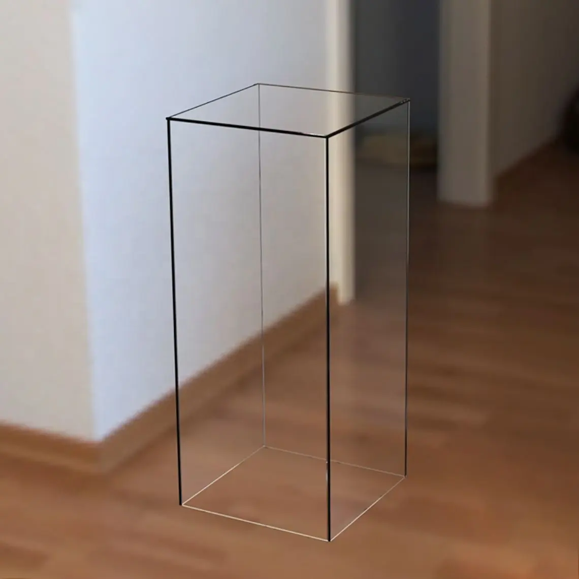 Acrylic cube display rack cake stand acrylic pedestal stand Clear Acrylic Pedestal Stand