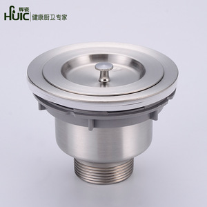 Stainless Steel Kitchen <strong>Sink</strong> <strong>Strainer</strong> with Removal <strong>Basket</strong>, Drainer Stopper. Round Shape Stainless Steel - Product Image 6