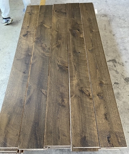 Parquet en bois d'ingénierie <span class=keywords><strong>Chêne</strong></span> européen <span class=keywords><strong>blanc</strong></span> Parquet droit rustique multicouche Marque sciée ronde Plancher en bois brossé - Product Image 2