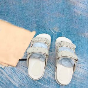 Ciabatte <span class=keywords><strong>Velcro</strong></span> da <span class=keywords><strong>Donna</strong></span> Nuova Collezione, Stile Elegante, Ricamate e Stampate, <span class=keywords><strong>con</strong></span> Suola Spessa, Sandali Estivi Bassi per il Tempo Libero, Direttamente dalla Fabbrica - Product Image 6