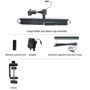 Lampe LED professionnelle à intensité variable avec <span class=keywords><strong>pince</strong></span> et bras pliable réglable pour salon de manucure, tatouage, extension de cils, bureau - Product Image 5