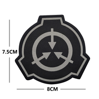 SCP Foundation logo Bordado reflectante Gancho y bucle Moral IR Patch Scp Foundation Patch