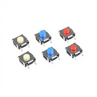 Interrupteur tactile SMD 4 broches 6,2x6,2x3,1mm 30mA, bouton poussoir en silicone Micro Tact/Silicone