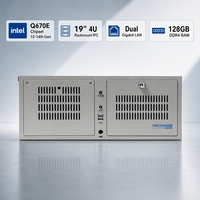PC Industri GPU Berkinerja Tinggi Intel Core I9 I7 Q670E Server Industri Rak 4U dengan 2 Slot PCIe X16
