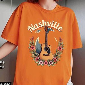 2025 New America European Nashville Elements Short Sleeve <b>T</b>-Shirt Woven Fabric Custom Digital Printing Shirts with Pattern - Product Image 6