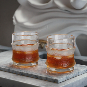Juego de Vasos de Whisky de Cristal Artisan <span class=keywords><strong>Glacier</strong></span>: Juego de Regalo con Caja de Madera |   Día del Padre 2026 Listo para Celebrar |   SHUNSTONE Más de 100 mil unidades vendidas - Product Image 2