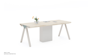 Mesa de <span class=keywords><strong>Conferencia</strong></span> de Oficina de Estilo Moderno y Sencillo, Fabricada con Tablero de Partículas, para Edificios de Oficinas Comerciales, Precio de Fábrica - Product Image 2