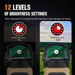 Mira Reflex Ohhunt de Aluminio Resistente a Impactos 2M con Activación por Movimiento y Mini Punto Rojo con Base R&R - Product Image 3