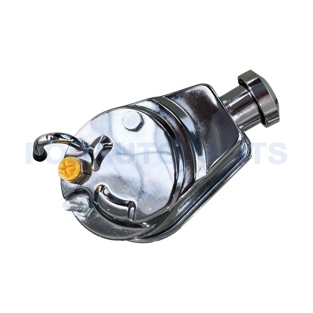 New Chrome Power Steering Pump for Chevy & GMC Trucks Replaces 7839818 86-01430CN