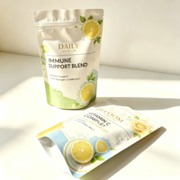 Sachet alimentaire personnalisé imprimé, à soufflet latéral, étanche, thermoscellable, avec fermeture éclair, en Mylar, pour biscuits et snacks