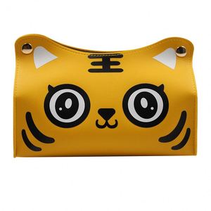 Modern Nordic Square <b>Tissue</b> Box Cute Tiger Pattern <b>Tissue</b> Bag PU Leather Toilet <b>Paper</b> Holder for Bathroom Entryway - Product Image 3
