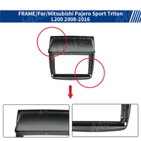 Meihua Android 9 pouces panneau vidéo de voiture Radio stéréo GPS tableau de bord lecteur DVD de voiture cadre pour Mitsubishi Pajero Sport 2013-2017
