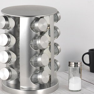 Tùy Chỉnh Tháp Hình Đa Chức Năng Organizer Luxury Vòng Quay Vòng 16 Cái Jar Gia Vị Chai Giá Tầng Kệ Cho Nhà Bếp - Product Image 2