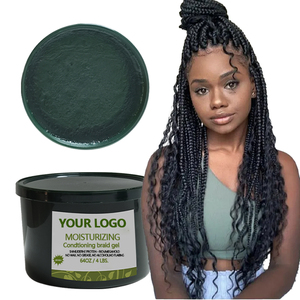 Giá bán buôn 64oz gọn gàng Braid Shining tóc Gel mạnh mẽ giữ cạnh kiểm soát giữ ẩm hữu cơ để lại trên tạo kiểu gel cho bện - Product Image 4