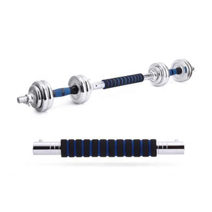 Barbell y Dumbbell <span class=keywords><strong>30</strong></span> <span class=keywords><strong>kg</strong></span> 20kg Chrome Dumbbell Set - Product Image 3