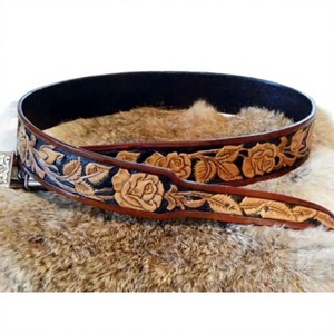Ceinture unisexe vintage carrée tressée en cuir de buffle avec design 3D, boucle en acier, légère, imperméable, écologique, réversible, 2 pouces B S - Product Image 6