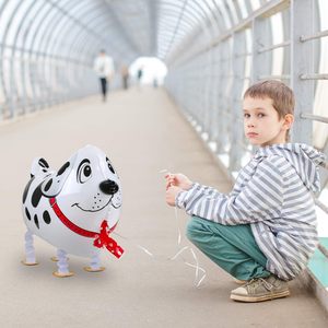 Wholesale Eco-Friendly LED Glowing <b>Walking</b> Animal Foil <b>Balloons</b> Unicorn Elephant Kids Street Stall Chinese New Year Graduation - Product Image 5