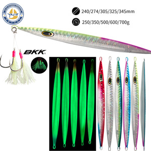 Señuelo de Pesca Profunda de 250g con Doble Anzuelo Luminoso para Pesca de Atún - Product Image 2