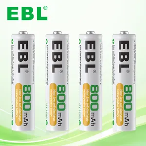China Lieferung EBL NIMH 1,2 V 800 mah wiederaufladbare Batterien NI-MH wiederaufladbare Batterie