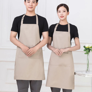 Tabliers en <span class=keywords><strong>polyester</strong></span> rose et noir personnalisés avec logo imprimé, imperméables, pour la cuisine, le chef, la cuisine, pour femmes et hommes, avec poches - Product Image 5