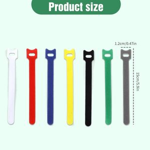 Milieuvriendelijke Multifunctionele Kabelbinders Met Haak En Lus Kabelbanden Op Maat Logo Herbruikbare Draadbinders Organizer Voor Thuiskantoor - Product Image 6