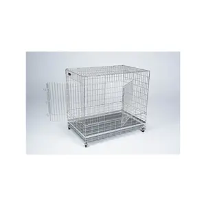 Cage pour animaux de compagnie en acier inoxydable PRO304 cage pour chat en métal à mailles coulissantes pour chats et chiens