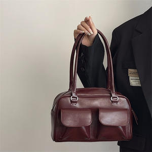 Sac à main compact pour femme 2026 – Sac fourre-tout professionnel simple, élégant et polyvalent en cuir véritable avec fermeture éclair - Product Image 3