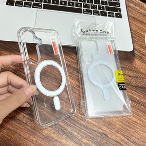 Thiết kế đồng bằng trong suốt từ tính không dây sạc trường hợp đối với Samsung <span class=keywords><strong>Galaxy</strong></span> S26 Ultra S25 cạnh S24 cộng với 5g S23 FE bao gồm - Product Image 5