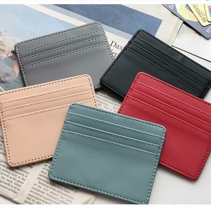 Portefeuille porte-cartes en cuir PU personnalisé pour hommes et femmes, fin, unisexe, multi-emplacements, avec protection pour cartes de visite - Product Image 6
