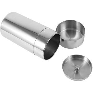 Boîtes rondes en acier inoxydable pour thé, café et sucre, boîte à thé pour ranger les feuilles de thé délicates, les produits secs - Product Image 1