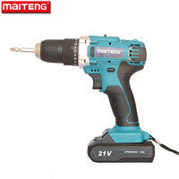 MAITENG outil électrique MT7721 21V à Deux Vitesses électrique Li-ion + perceuse sans fil Perceuse à main