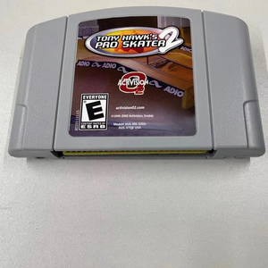 Accesorio de videojuego Retro <span class=keywords><strong>Tony</strong></span> <span class=keywords><strong>Hawk</strong></span>'s <span class=keywords><strong>Pro</strong></span> <span class=keywords><strong>Skater</strong></span> 2 para tarjeta Nintendo 64 para consola versión de EE. UU. Plástico en idioma inglés - Product Image 6