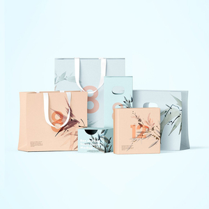 Sacchetti di Carta di Lusso Personalizzabili con Manico Lungo per Shopping, Sacchetti Regalo per Cosmetici con Logo Personalizzato per Negozi - Product Image 1