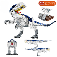 Juego de bloques de construcción de dinosaurios para manualidades, rompecabezas 3D, juguetes educativos de plástico, montaje de modelo, novedad, novedad de 2017