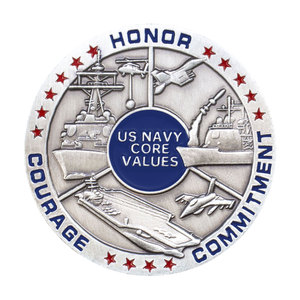 Nhà Máy Hải Quân Giá Trị Cốt Lõi Thách Thức Đồng Xu Hoa Kỳ Sưu Tập Lưu Niệm Kỷ Niệm Đồng Xu Cho Món Quà - Product Image 1
