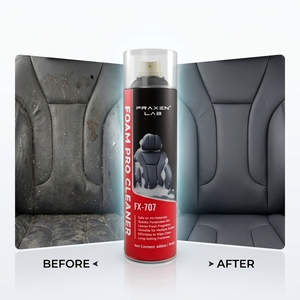 Espuma Limpiadora de Tapicería para Autos de Uso Pesado, Limpiador de Cuero y Telas, Eliminador de Suciedad, Cuidado Interior en <span class=keywords><strong>Aerosol</strong></span> para Productos de Cuidado Vehicular - Product Image 4