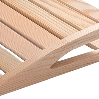 Repose-tête en bois pour sauna, coussin de soutien cervical en pin, repose-tête en bois à lattes pour hammam, maison, hôtel