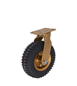 Ruedas inflables industriales de servicio pesado 8/10 pulgadas de goma silenciosa de doble rodamiento resistente al desgaste - Product Image 2