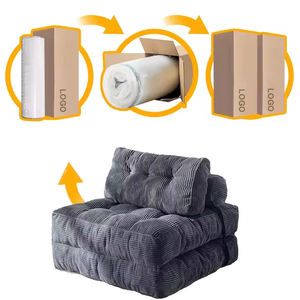 Canapé-lit pliable multifonctionnel moderne avec chaise longue convertible, meubles avec coussin et matelas pour gagner <span class=keywords><strong>de</strong></span> la place - Product Image 1